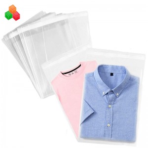 personalizate puternice transparente autoadezive etanșare îmbrăcăminte din plastic sac de ambalare opp pungi din plastic pentru îmbrăcăminte \/ tricou \/ gustare